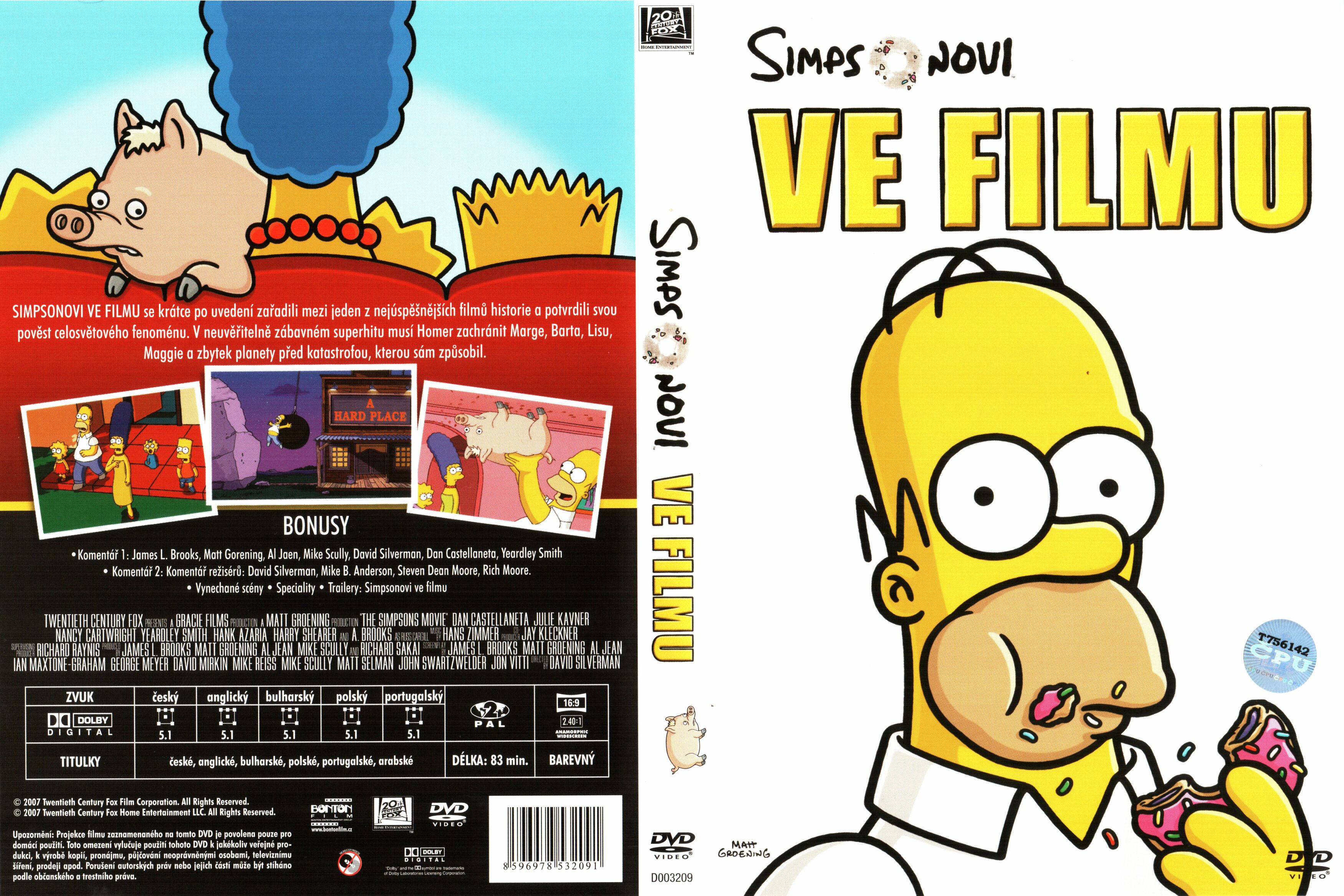 Simpsonovi Ve Filmu - Cover (2-2)